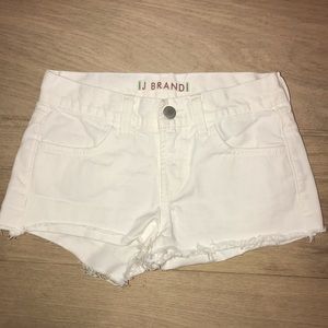 J Brand Girls Cutoff Denim Shorts White 10